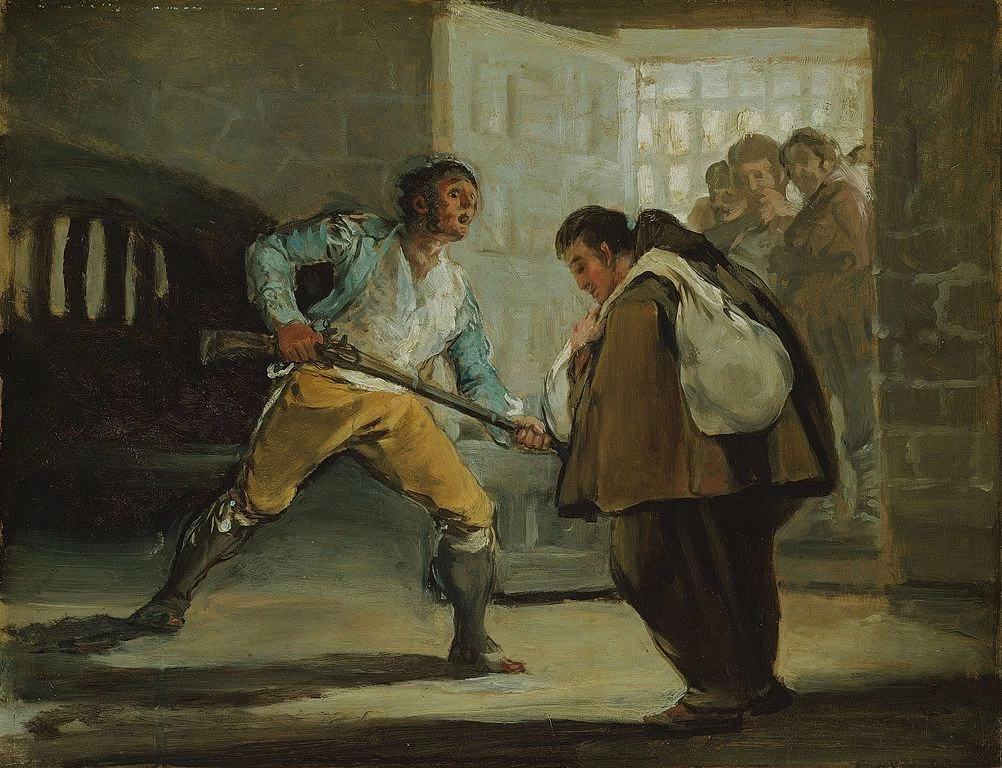 Francisco de Goya y Lucientes - 327, Frate Pedro minacciato da El Maragato con il suo fucile, Art Institute of Chicago, Chicago